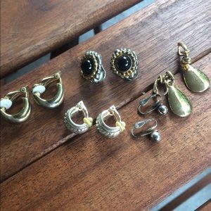 🌀PRICE DROP🌹💟 Vintage Clip-on Lot - 5